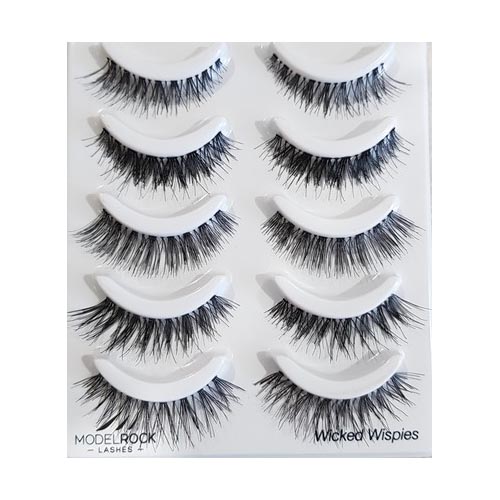 Model Rock Lashes Multi Pack - Wicked Wispies (5 Pair Lash Pack)