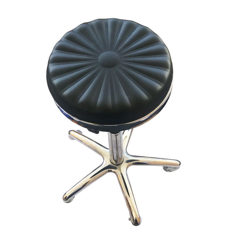 B1 Black Stool Chrome Base