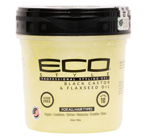 Eco Style Black Castor & Flex Seed Oil  Gel 473ML
