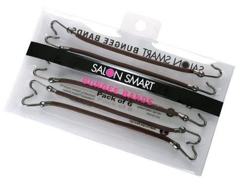 Salon Smart Hair Bungee Bands ‚Äì Brown 6pk