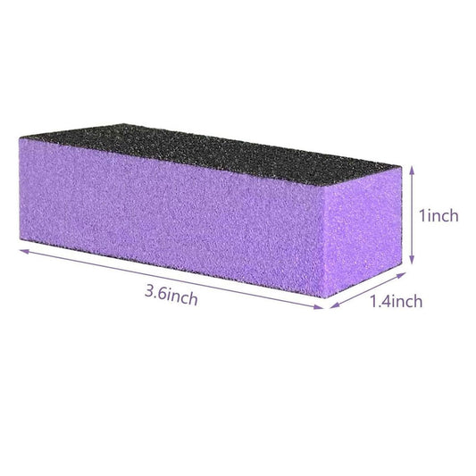 Premium Nail Buffer File Block Purple Black