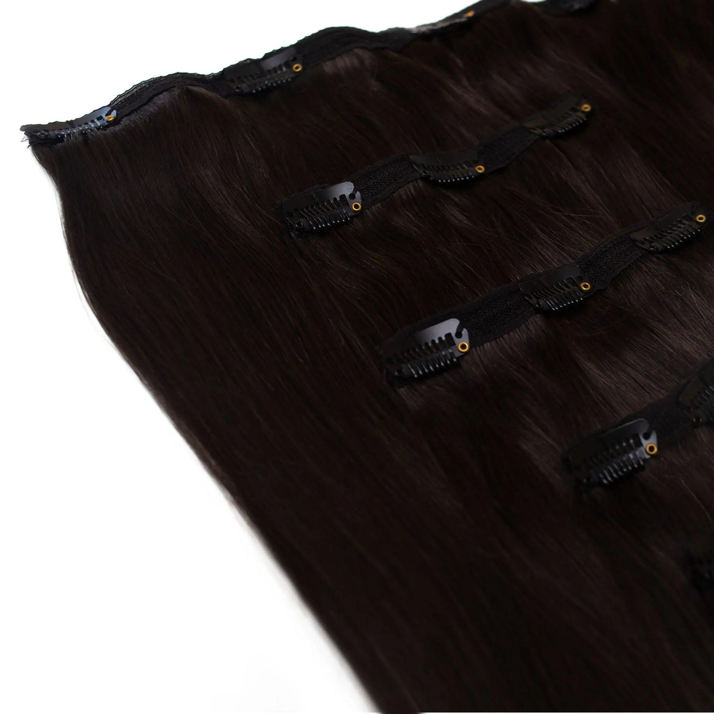 Seamless1 Cacao Clip-in Human Hair in 5 piece 21.5 Inches