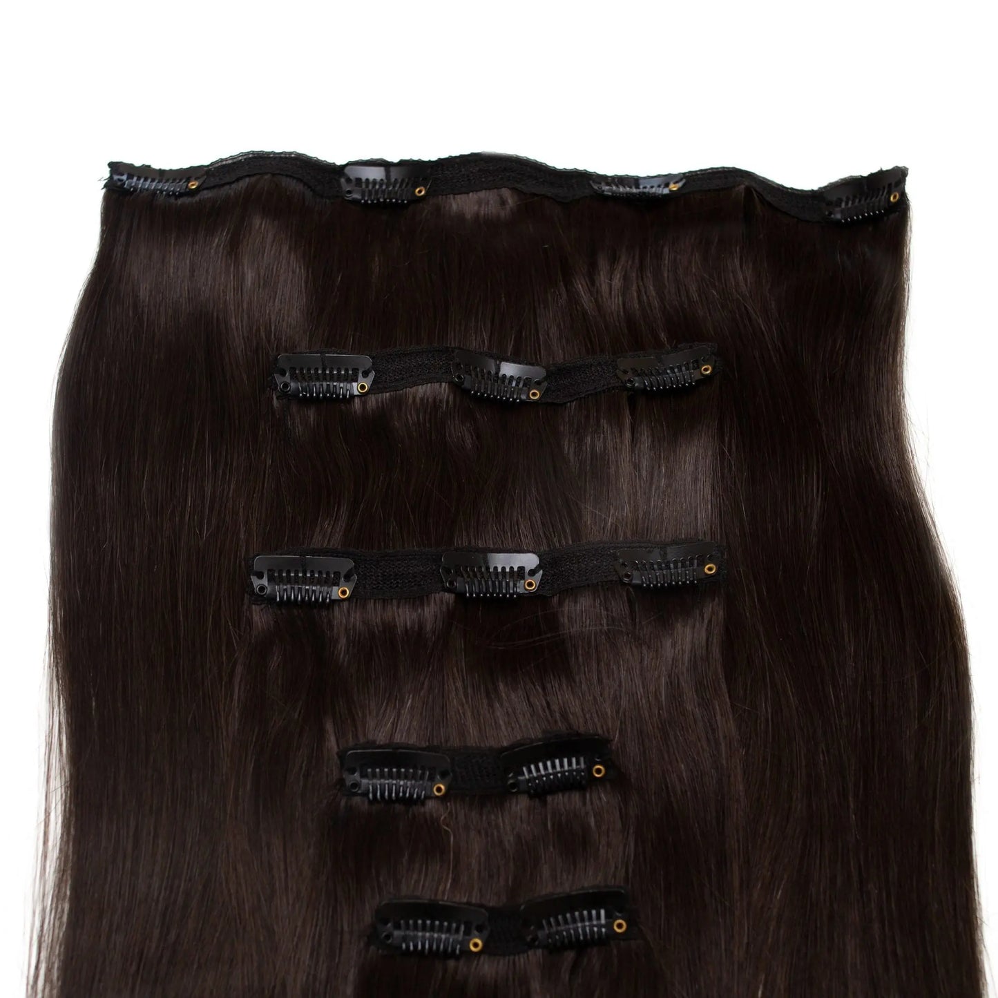 Seamless1 Cacao Clip-in Human Hair in 5 piece 21.5 Inches