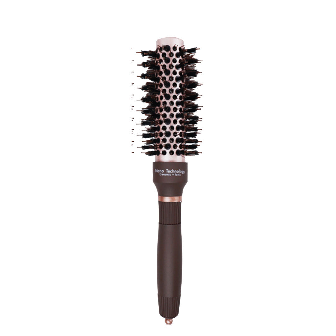 Ceramic And Ionic Boar Bristles Anti Static Round Brush 25mm