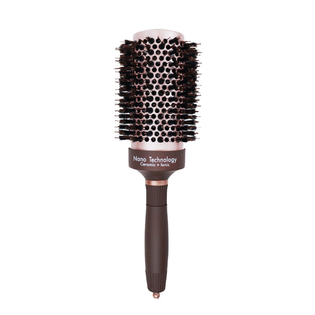 Ceramic And Ionic Boar Bristles Anti Static Round Brush 53mm
