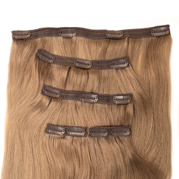 Seamless1 Cinnamon Clip-in Human Hair in 5 piece 21-22 inches / 53.5-56 cm - 110 grams