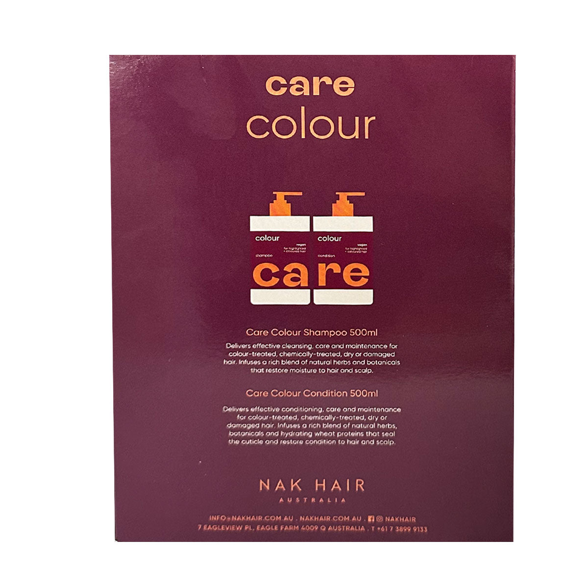 Nak Care Colour Shampoo & Conditioner Duo 500ML X2