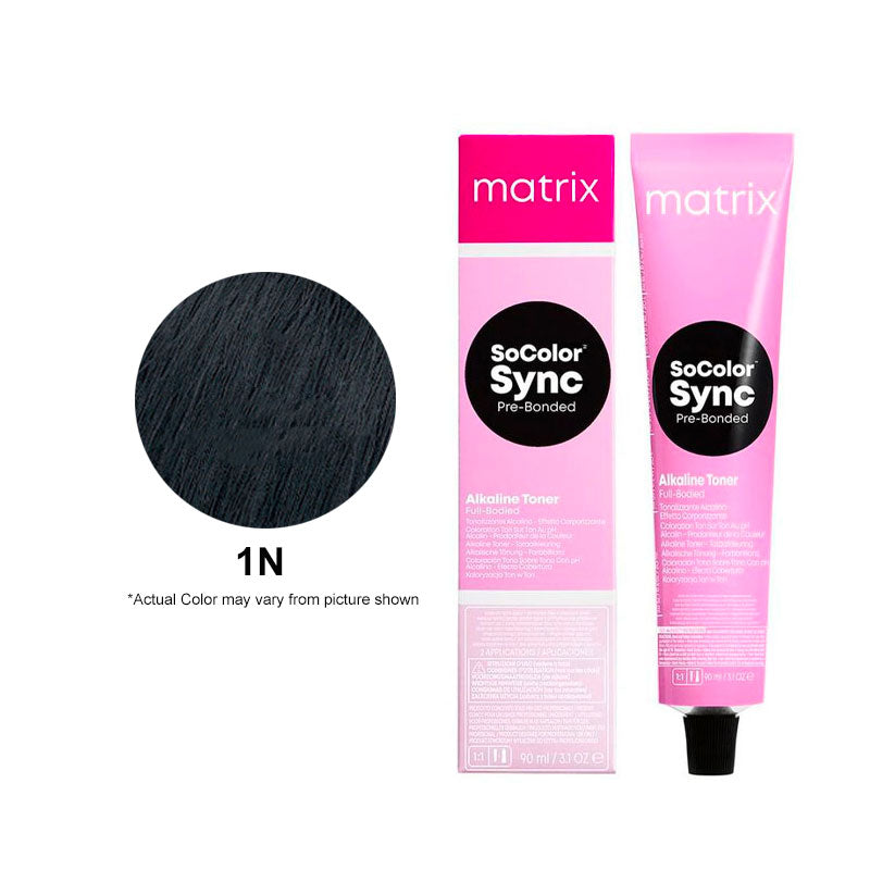 Matrix 2n Matrix Socolor 1N Black Neutral 85G - LF Hair and Beauty Supplies