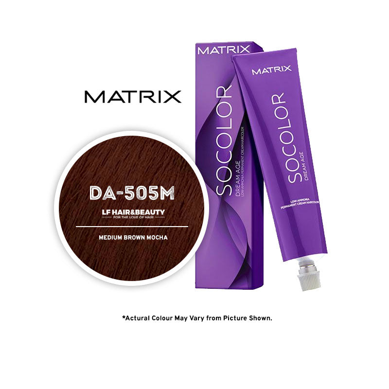 Matrix Socolor DA-505M Medium Brown Mocha 85G - LF Hair and Beauty Supplies