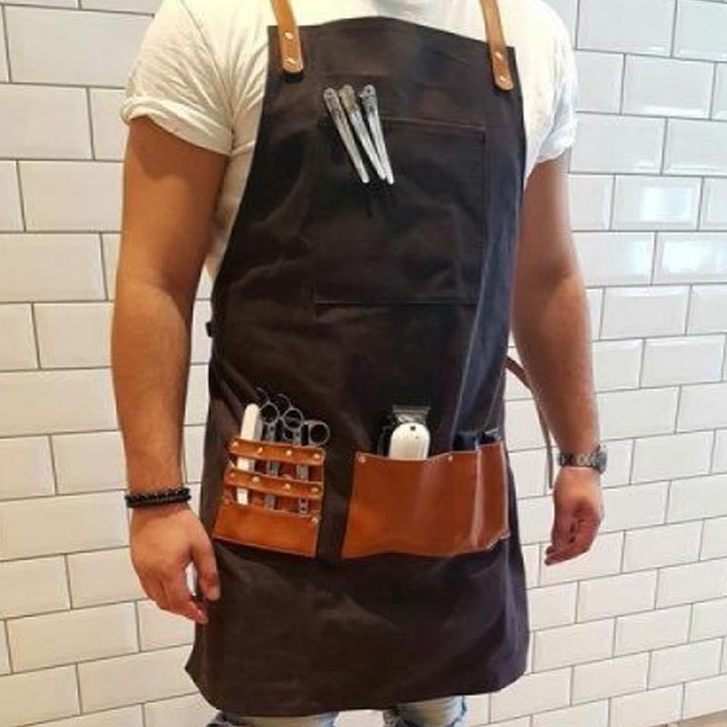 PureOx Barber's Apron Dark Charcoal