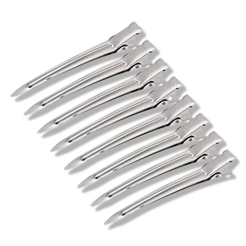 METAL DUCKBILL CLIPS SML 12PKT