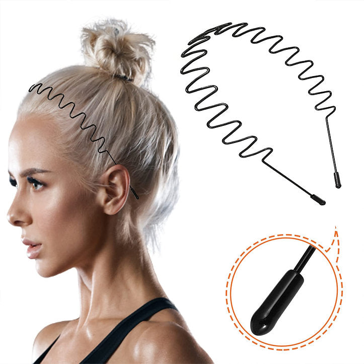 Metal Headband Unisex Black