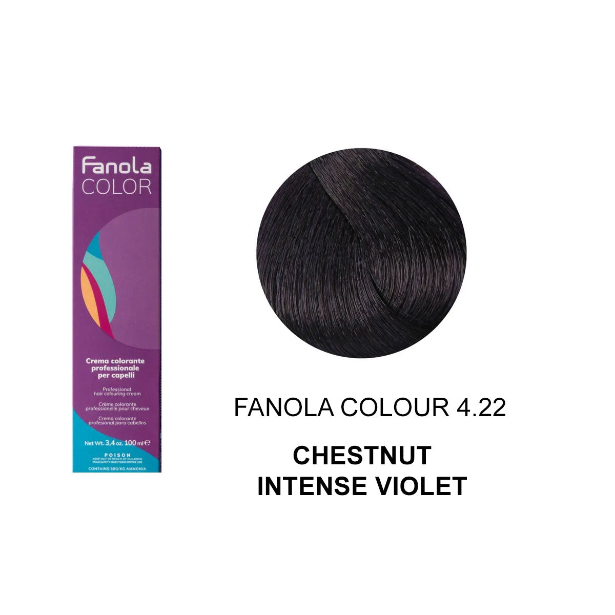 Fanola Colour 4.22 Chestnut Intense Violet