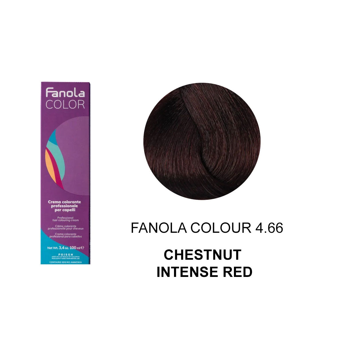 Fanola Colour 4.66 Chestnut Intense Red