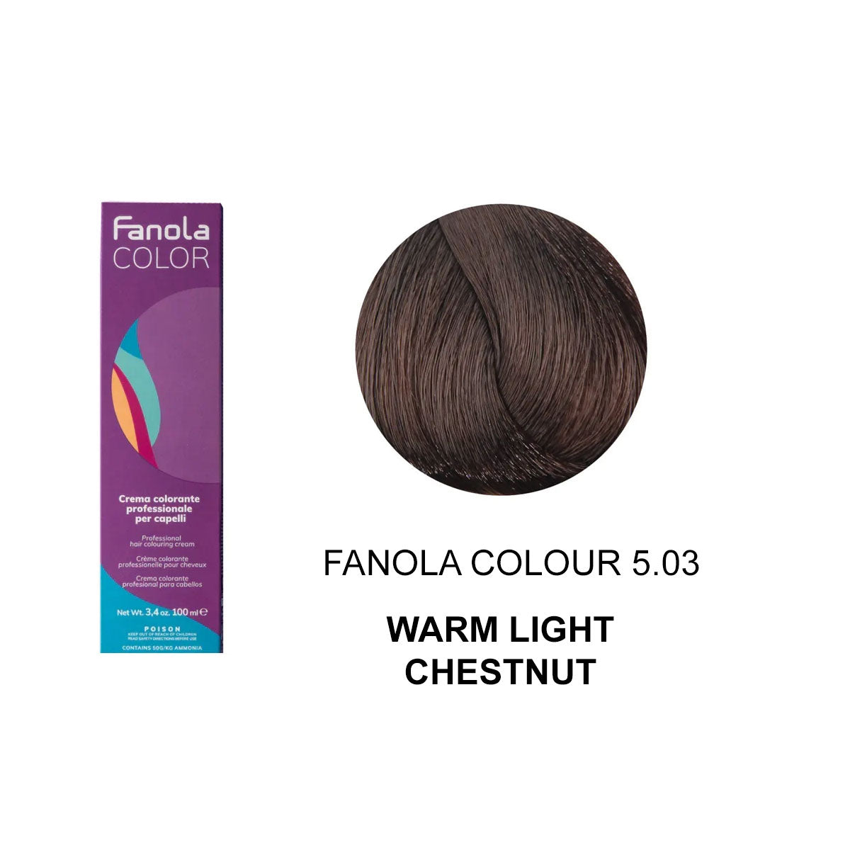 Fanola Colour 5.03 Warm Light Chestnut