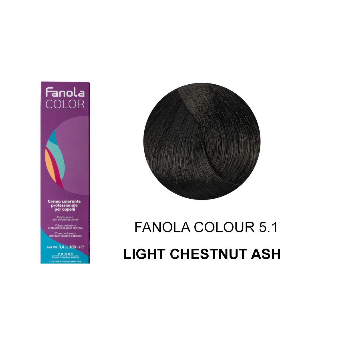 Fanola Colour 5.1 Light Chestnut Ash