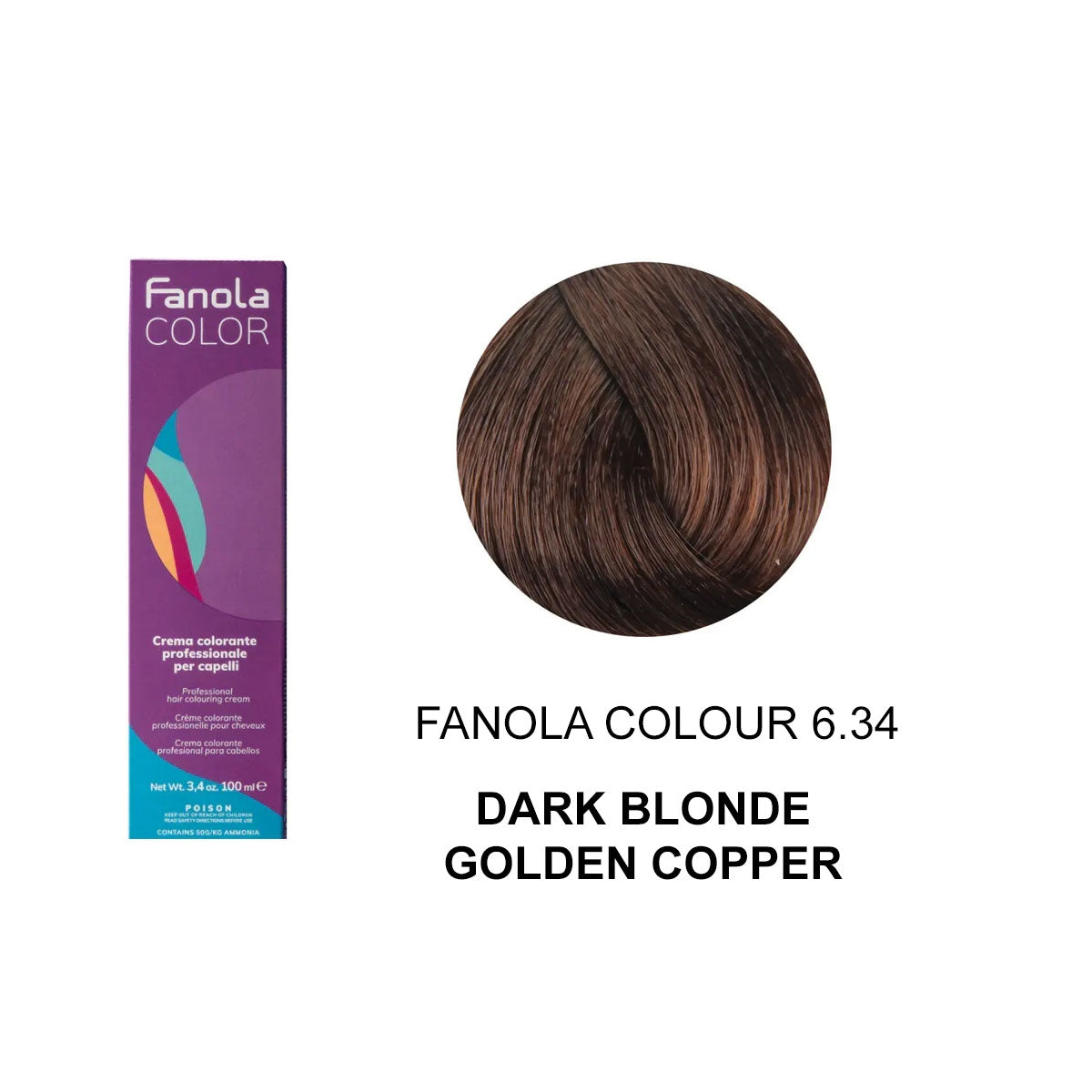 Fanola Colour 6.34 Dark Golden Blonde