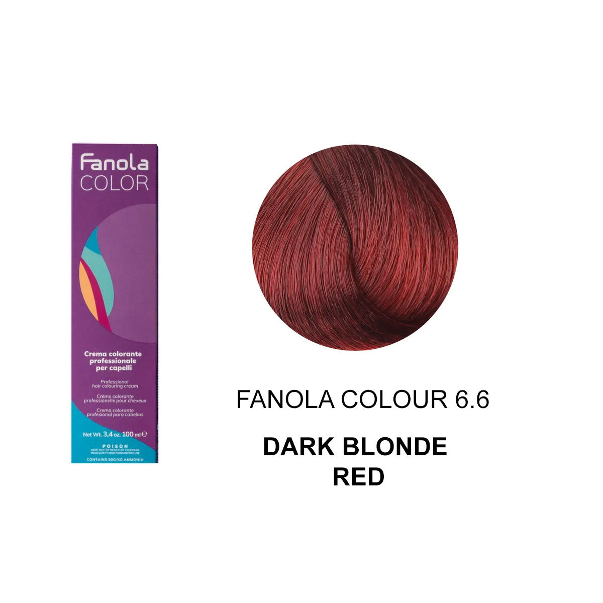 Fanola Colour 6.6 Dark Blonde Red