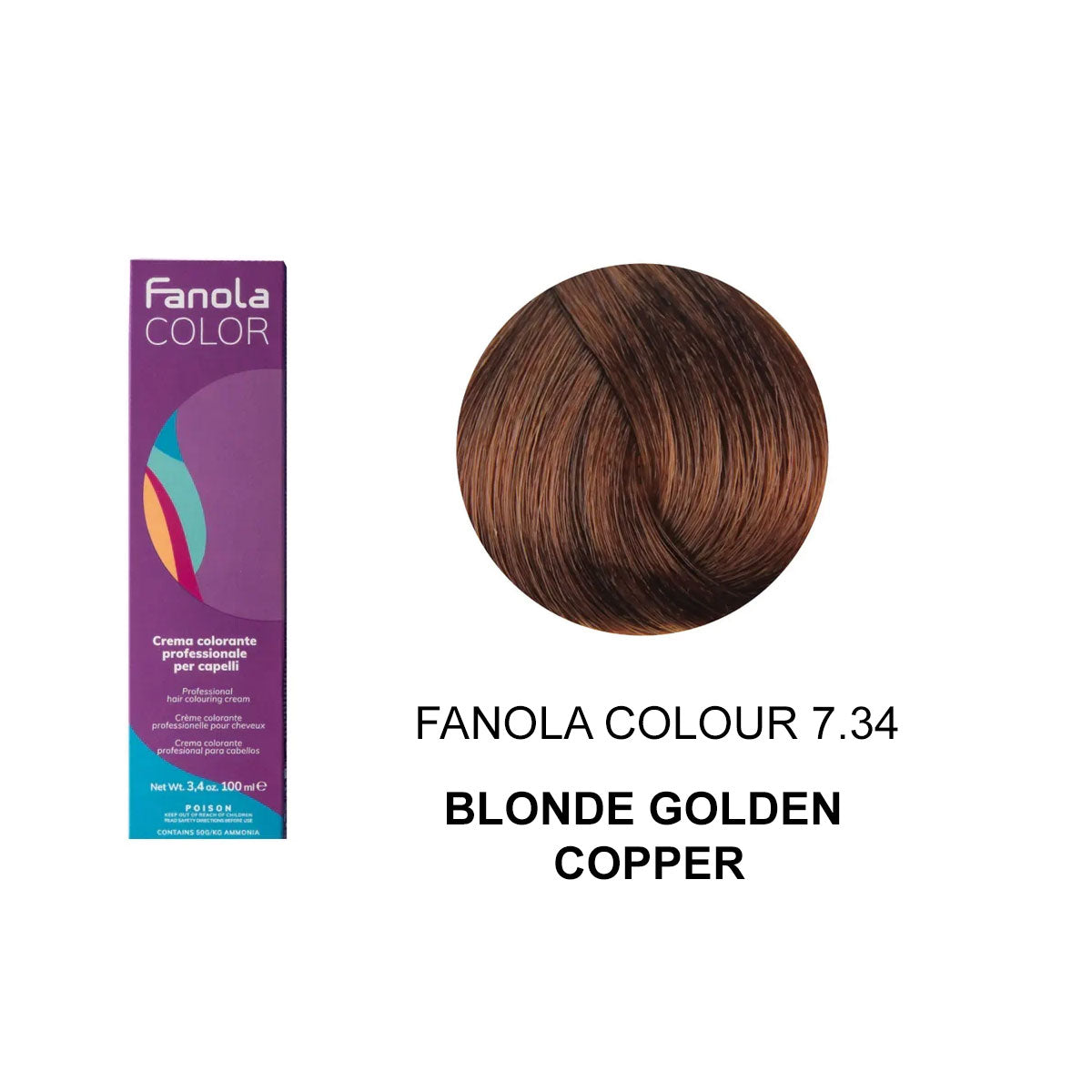 Fanola Colour 7.34 Copper Golden Blonde