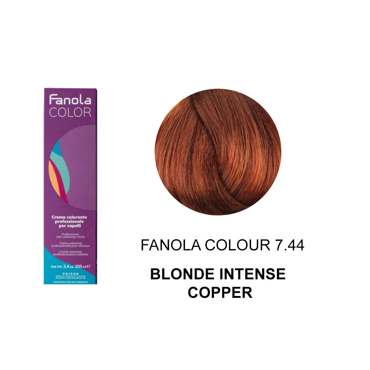 Fanola Colour 7.44 Blonde Intense Copper