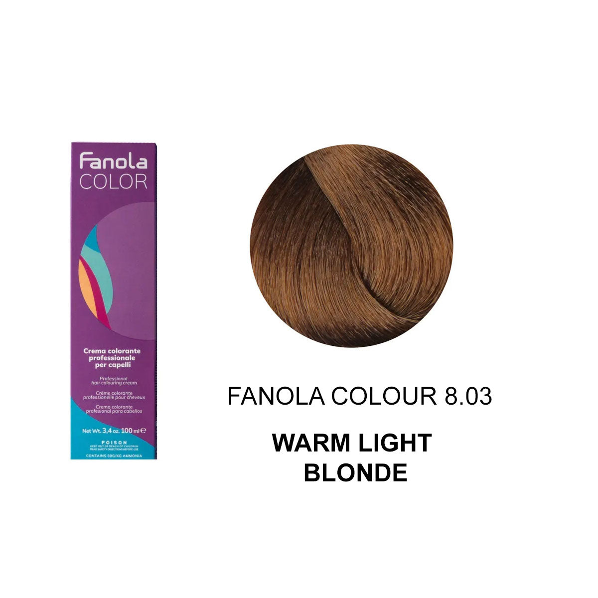 Fanola Colour 8.03 Warm Light Blonde