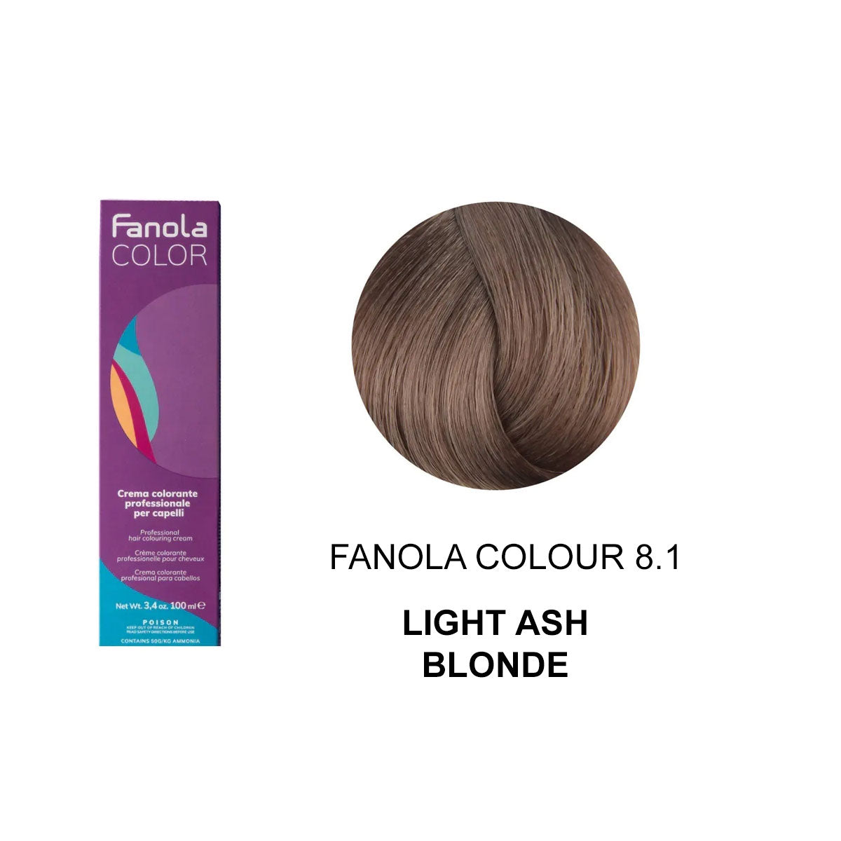 Fanola Colour 8.1 Light Blonde Ash