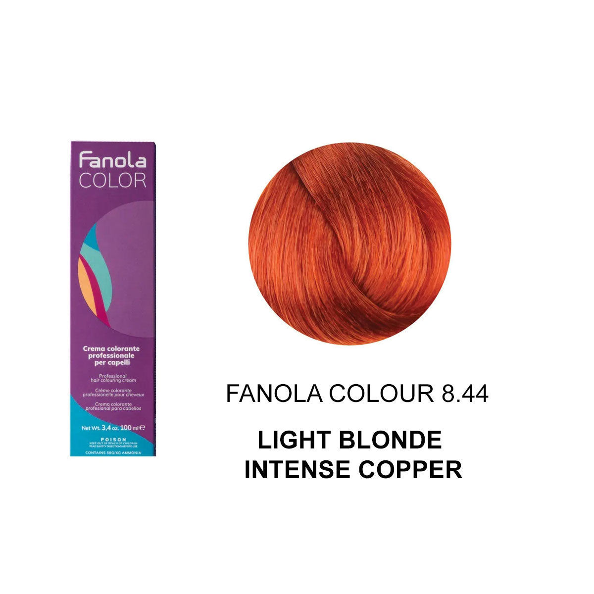 Fanola Colour 8.44 Light Blonde Intense Copper