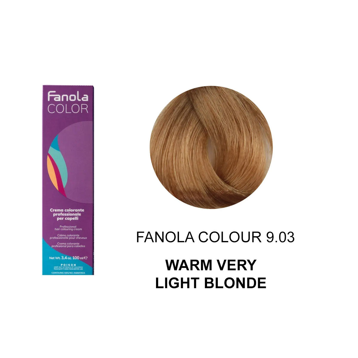 Fanola Colour 9.03 Warm Very Light Blonde