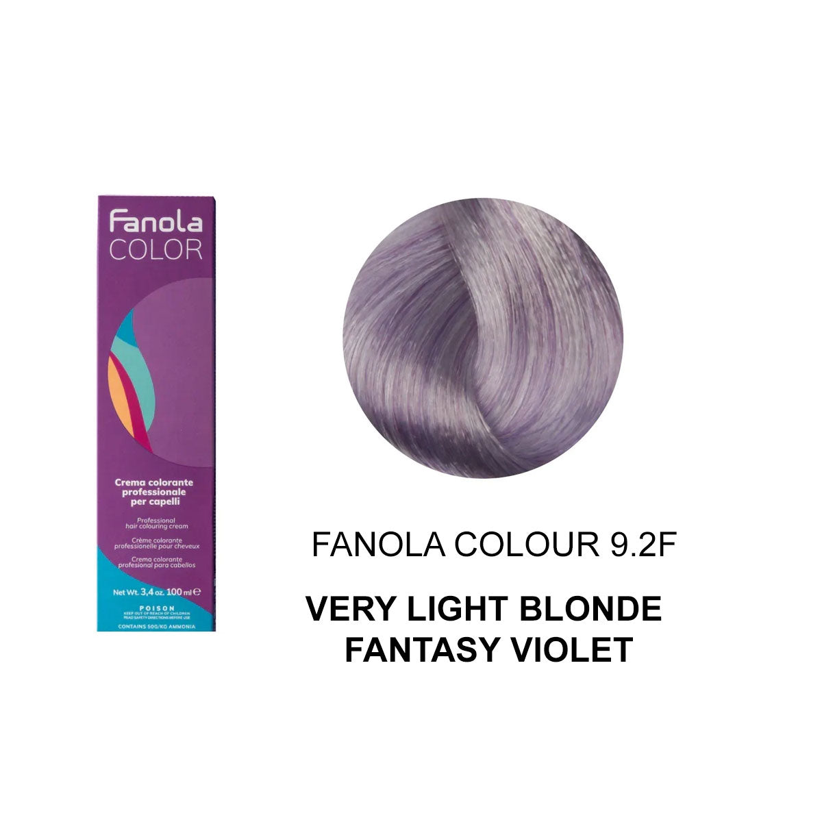 Fanola Colour 9.2F Very Light Blonde Fantasy Violet