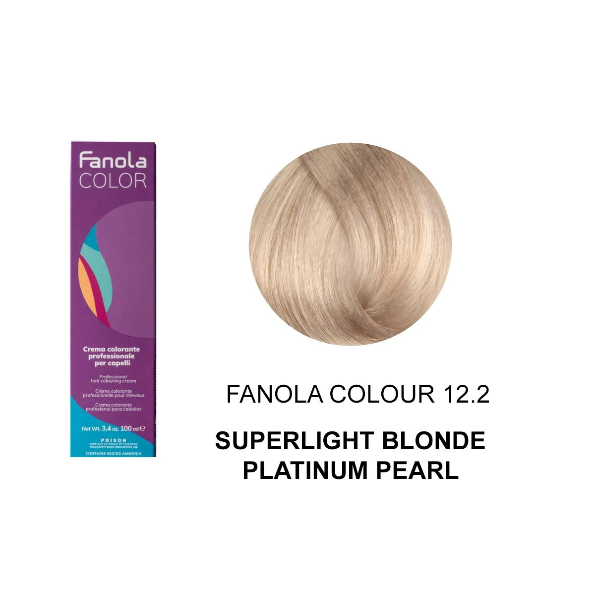 Fanola Colour 12.2 Superlight Blonde Platinum Pearl Extra