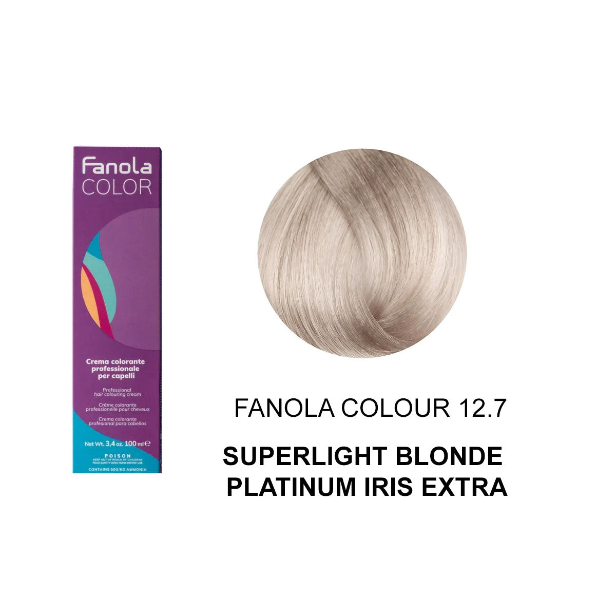 Fanola Colour 12.7 Superlight Blonde Platinum Iris Extra