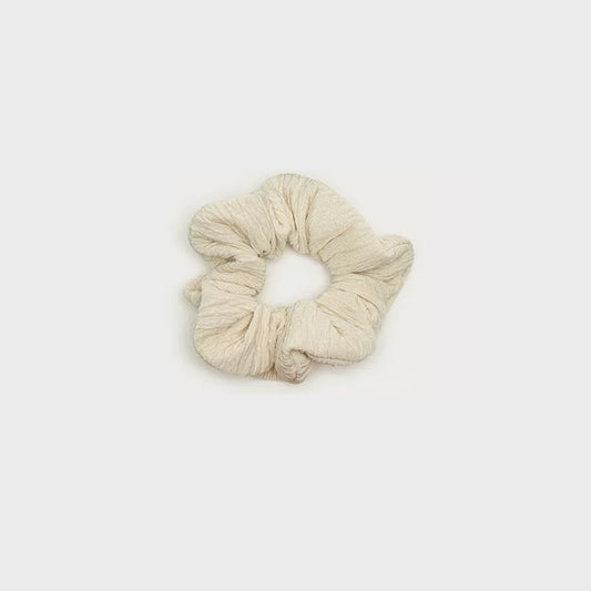 Ombrello Textured Hair Scrunchie Cream