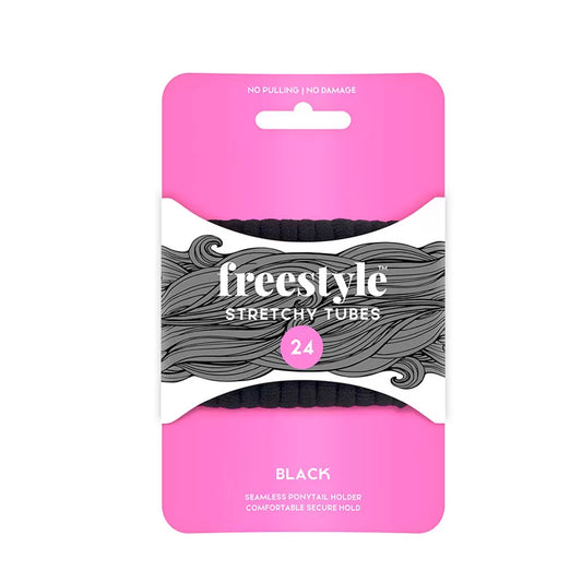 FREESTYLE Stretchy Tubes Black 24pc