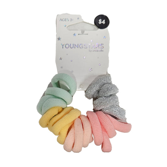 Ombrello Youngstars Soft Hair Ties Pastels Assorted Small 20 Pack