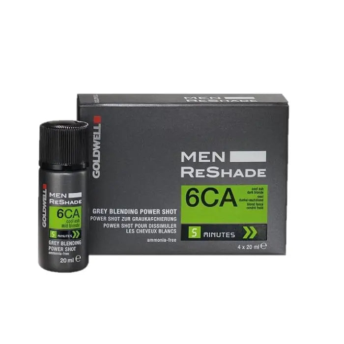 Goldwell Reshade for Men 4 x 20ml 6CA Cool Ash Dark Blonde