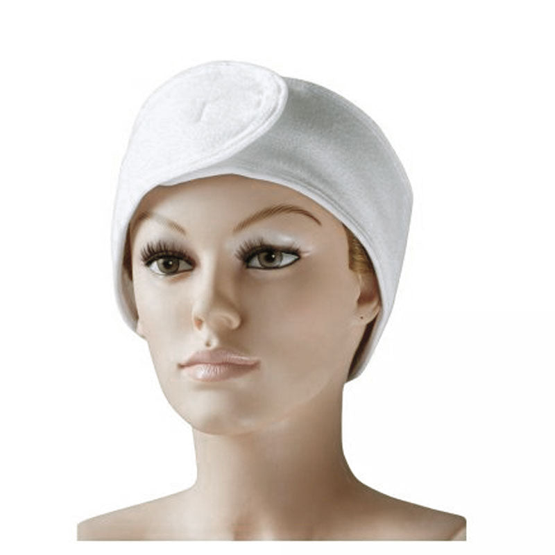 Cotton Headband with velcro tape suitable for spa