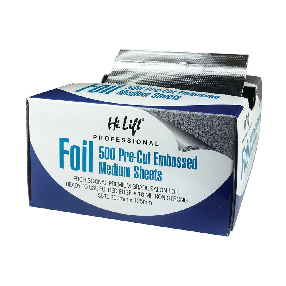 HI LIFT 18 MICRON FOIL 500 PRE CUT MEDIUM SHEETS 200MM X 125MM