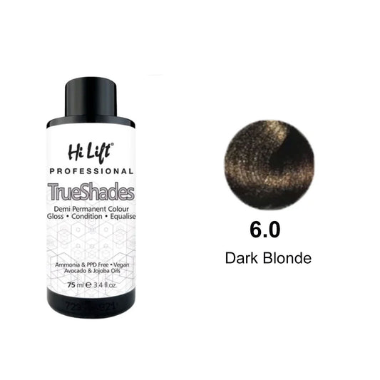 Hi Lift True Shades Demi Permanent Colour 6.0 Dark Blonde 75ml