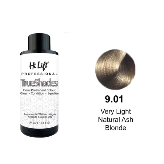 Hi Lift True Shades Demi Permanent Colour 9.01 Very Light Natural Ash Blonde 75ml
