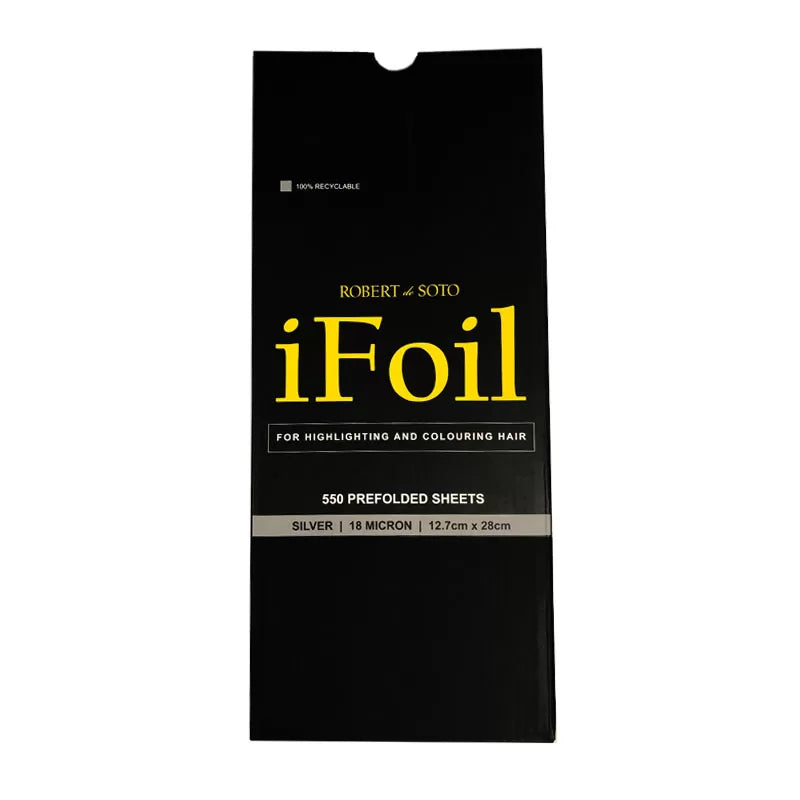 Robert de Soto Silver Aluminium iFoil (Foil) 550 Prefolded Sheets -12.7cm x 28cm