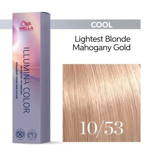 Wella Illumina Color 10/53 Lightest Blonde Mahogany Gold 60ML