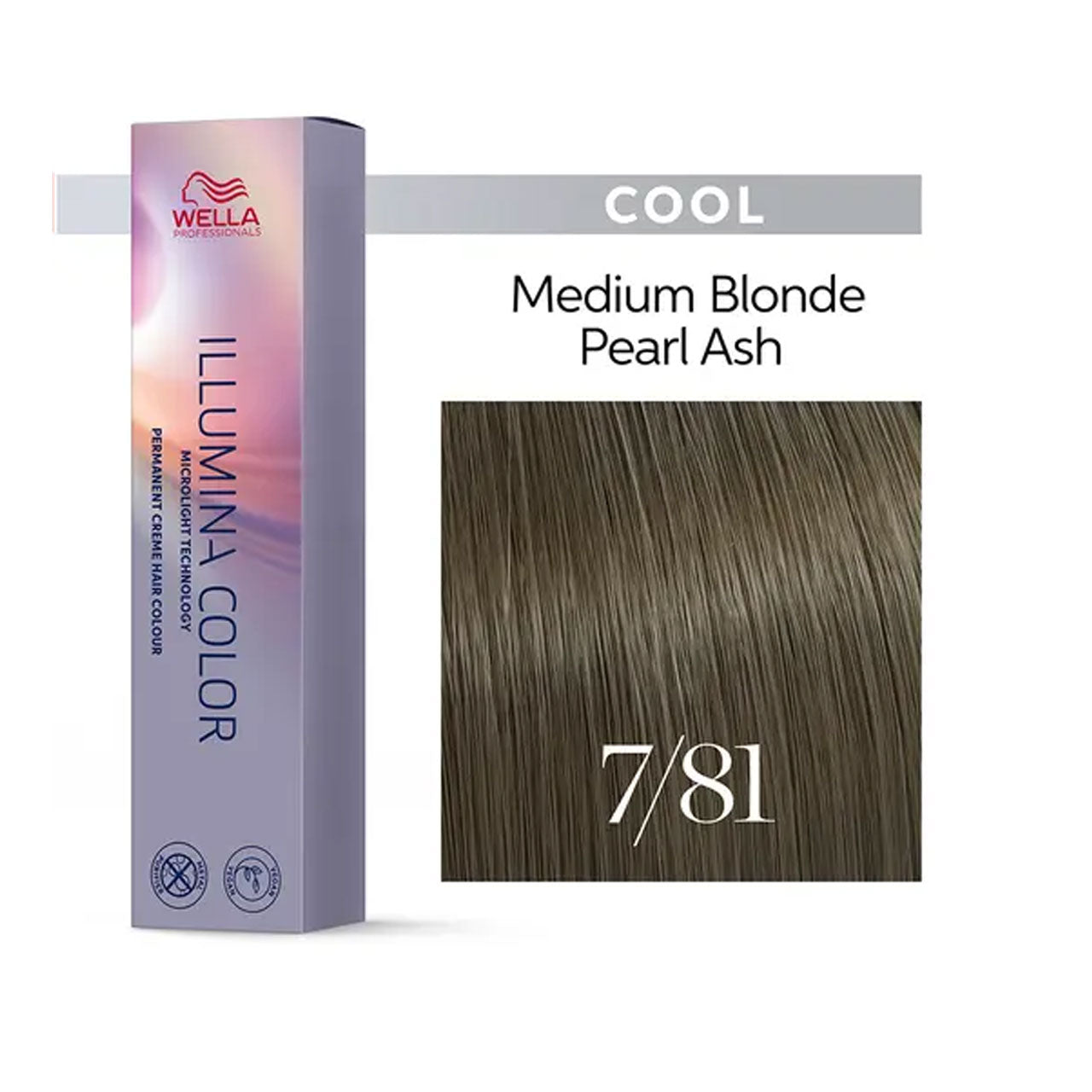 Wella Illumina Color 7/81 Medium Pearl Ash Blonde 60ML