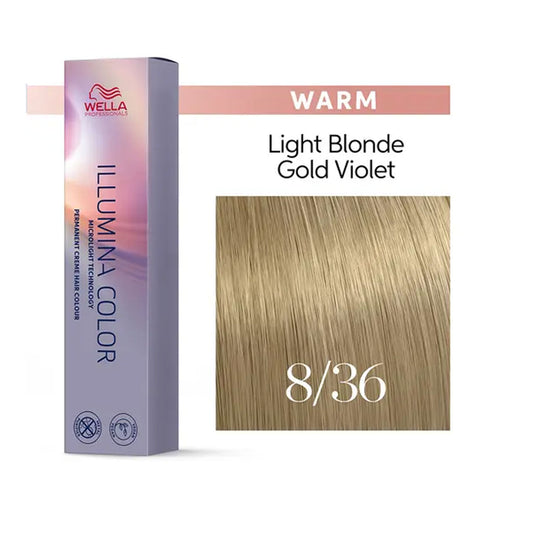 Wella Illumina Color 8/36 Light Blonde Gold Violet 60ML