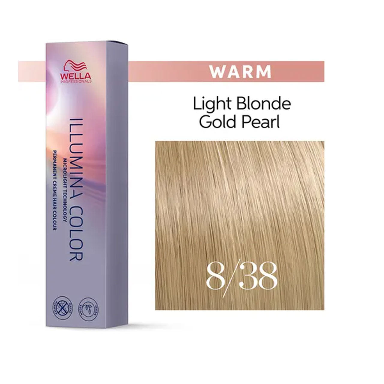 Wella Illumina Color 8/38 Light Gold Pearl Blonde 60ML