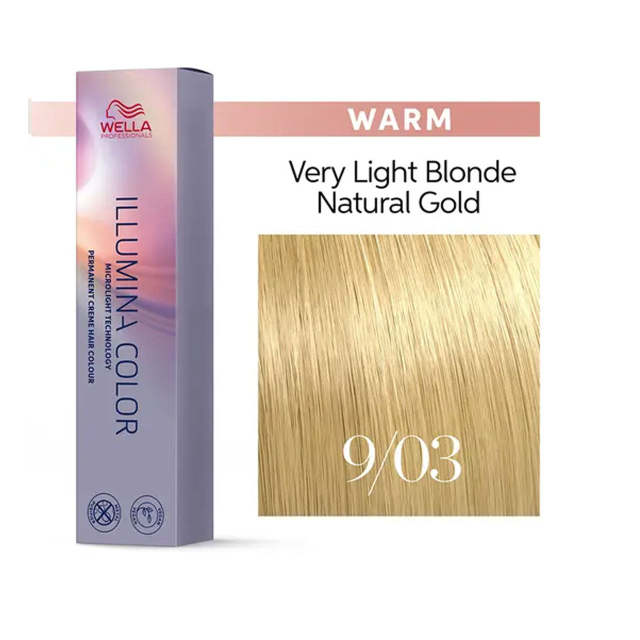 Wella Illumina Color 9/03 Very Light Natural Gold Blonde 60ML