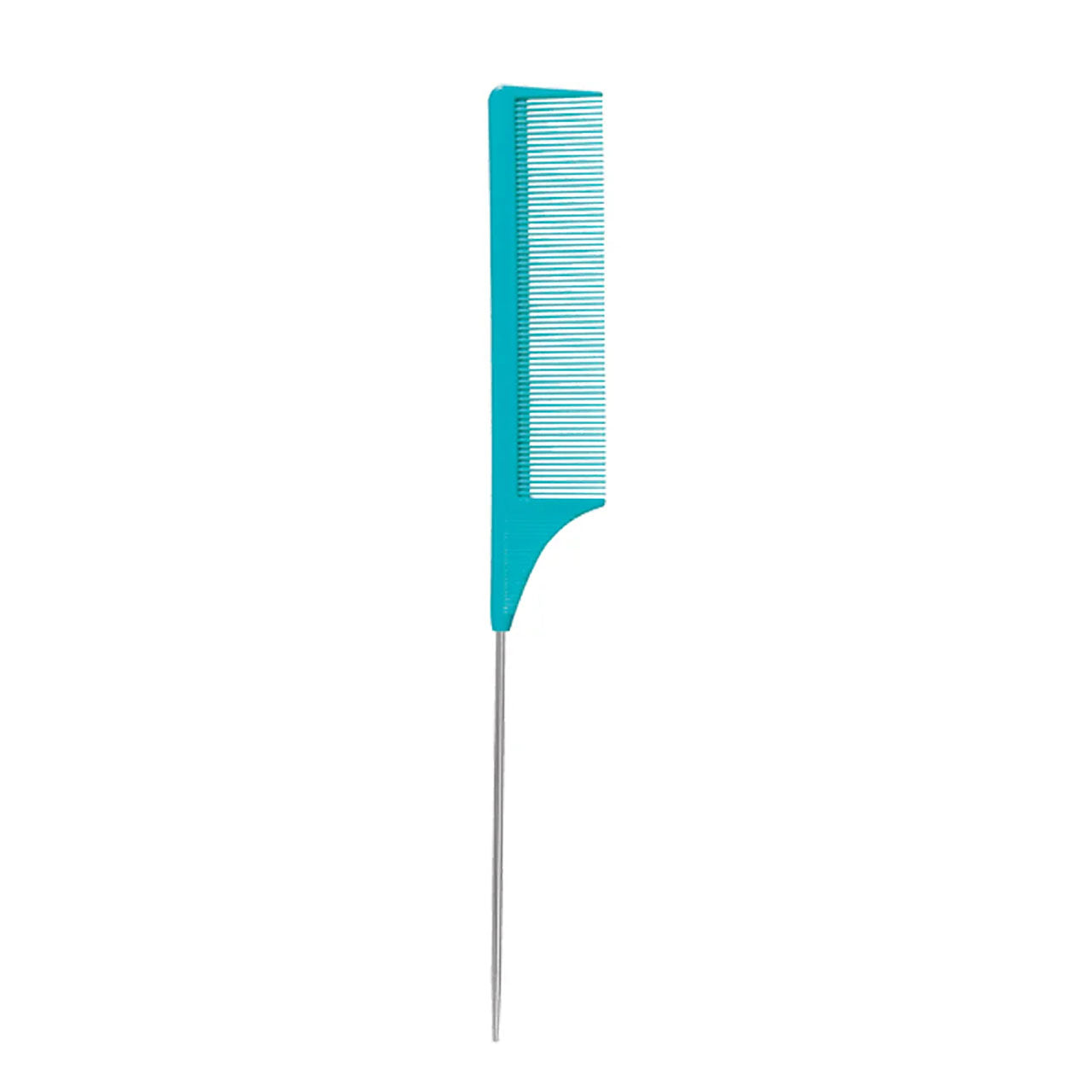 Metal Tail Comb Luxurious Aqua Finish