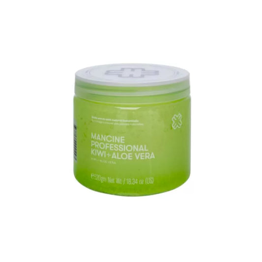 Mancine Hot Salt Scrub - Kiwi and Aloe Vera 520g