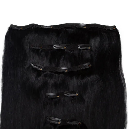 Seamless1 Midnight Clip-in Human Hair in 5 piece 21-22 inches / 53.5-56 cm - 110 grams