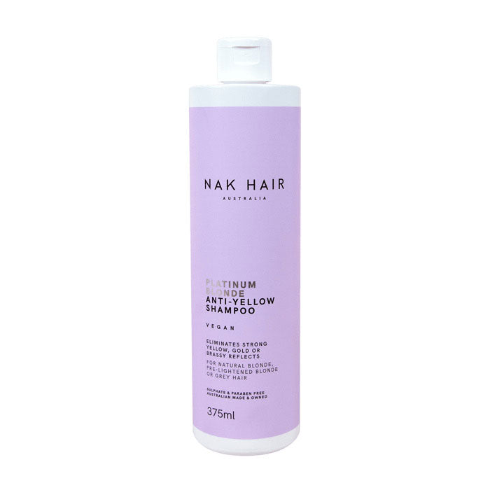 NAK Platinum Blonde Anti Yellow Shampoo -375ml