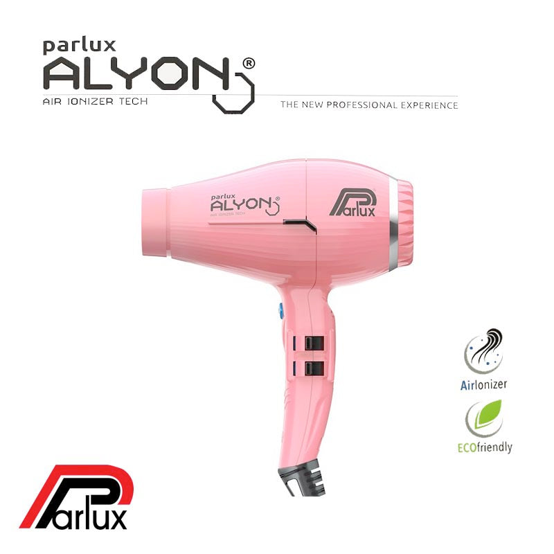 ** FREE GIFT HAIR BRUSH ** PARLUX ALYON AIR IONIZER TECH PROFESSIONAL 2250W - Pink